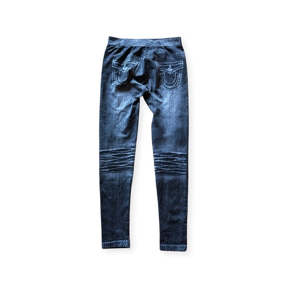 Black Denim Like Leggings - Picture 2 of 2